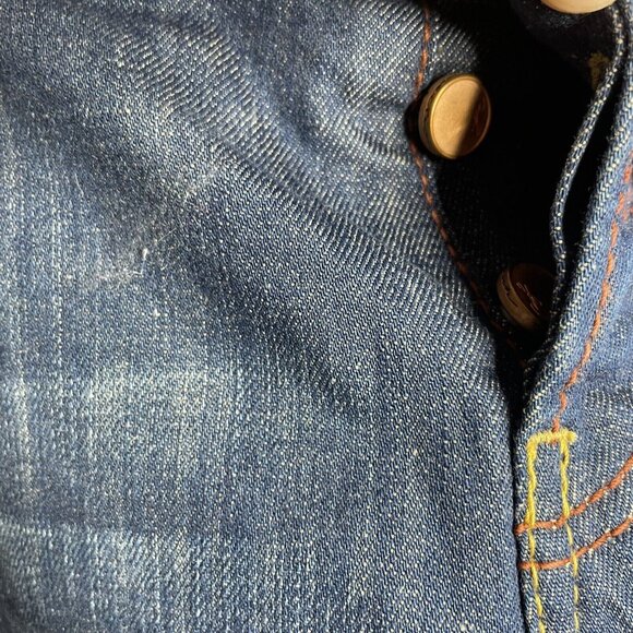 Luukaa Five Fellas Button Fly Jeans Mid Rise Women’s 10 Distressed Straight Leg - Picture 3 of 8